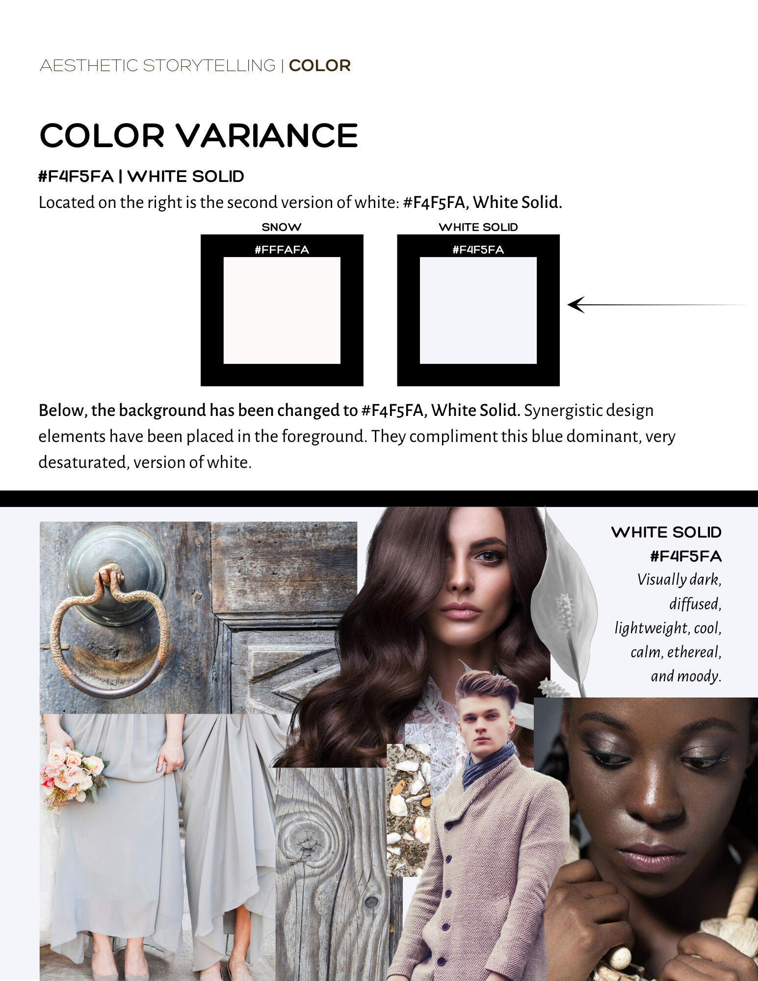 Thought Leadership & Content Writing (all non AI), Design Layout (non AI), Mood Board Stock Photos & Graphic Elements Selections (non AI).